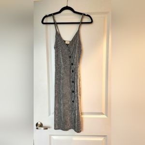 Black and White pinstripe dress